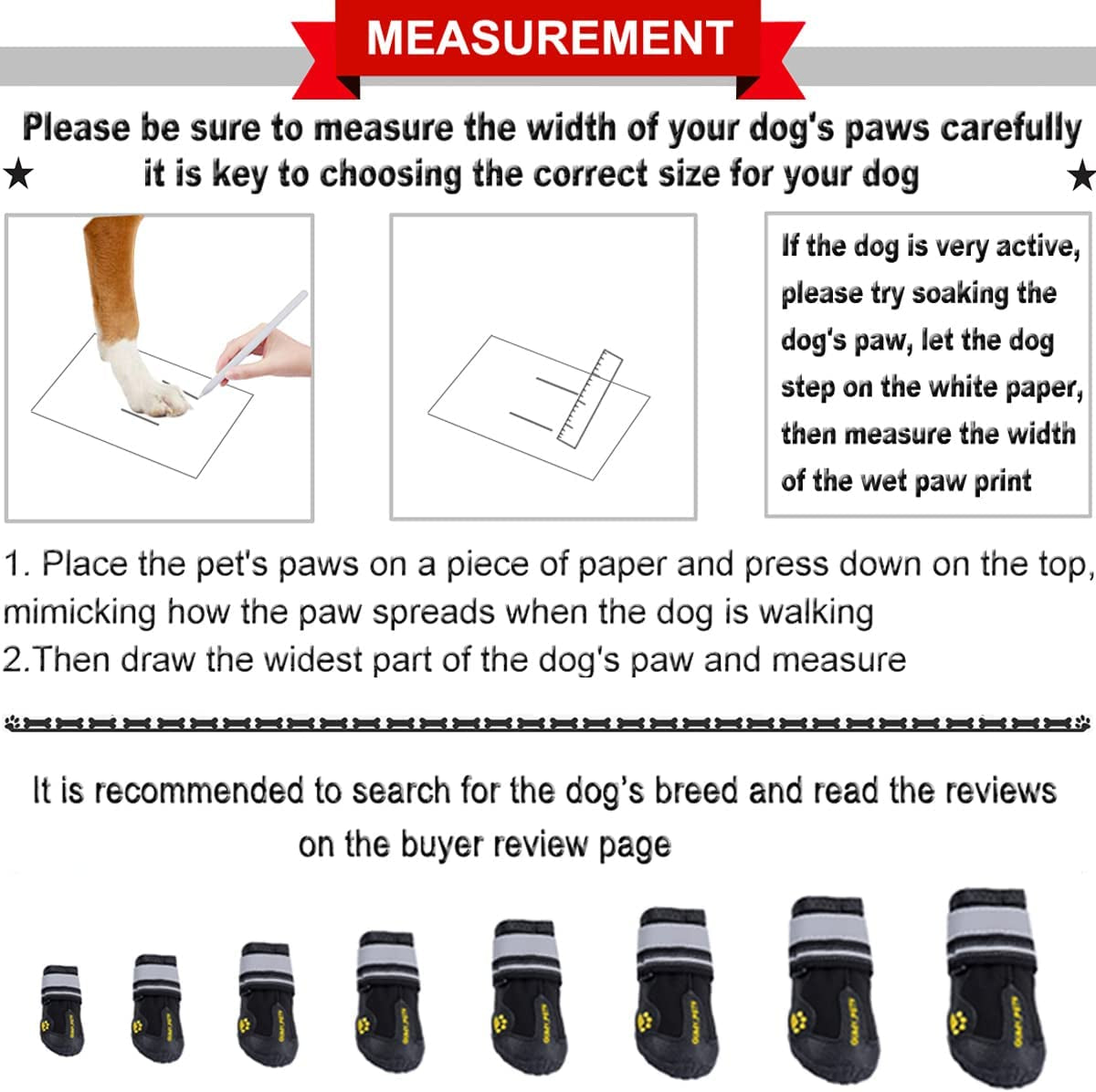 Dog Shoes for Hot Pavement, Dog Snow Boots & Paw Protectors for Winter