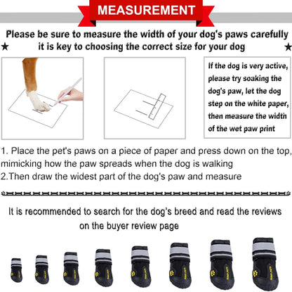 Dog Shoes for Hot Pavement, Dog Snow Boots & Paw Protectors for Winter