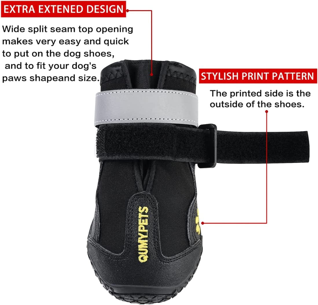 Dog Shoes for Hot Pavement, Dog Snow Boots & Paw Protectors for Winter