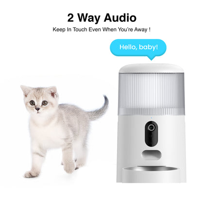 Purechew Sight Dual Automatic Pet Feeder with HD Camera and Dual Bowls for Cats and Dogs