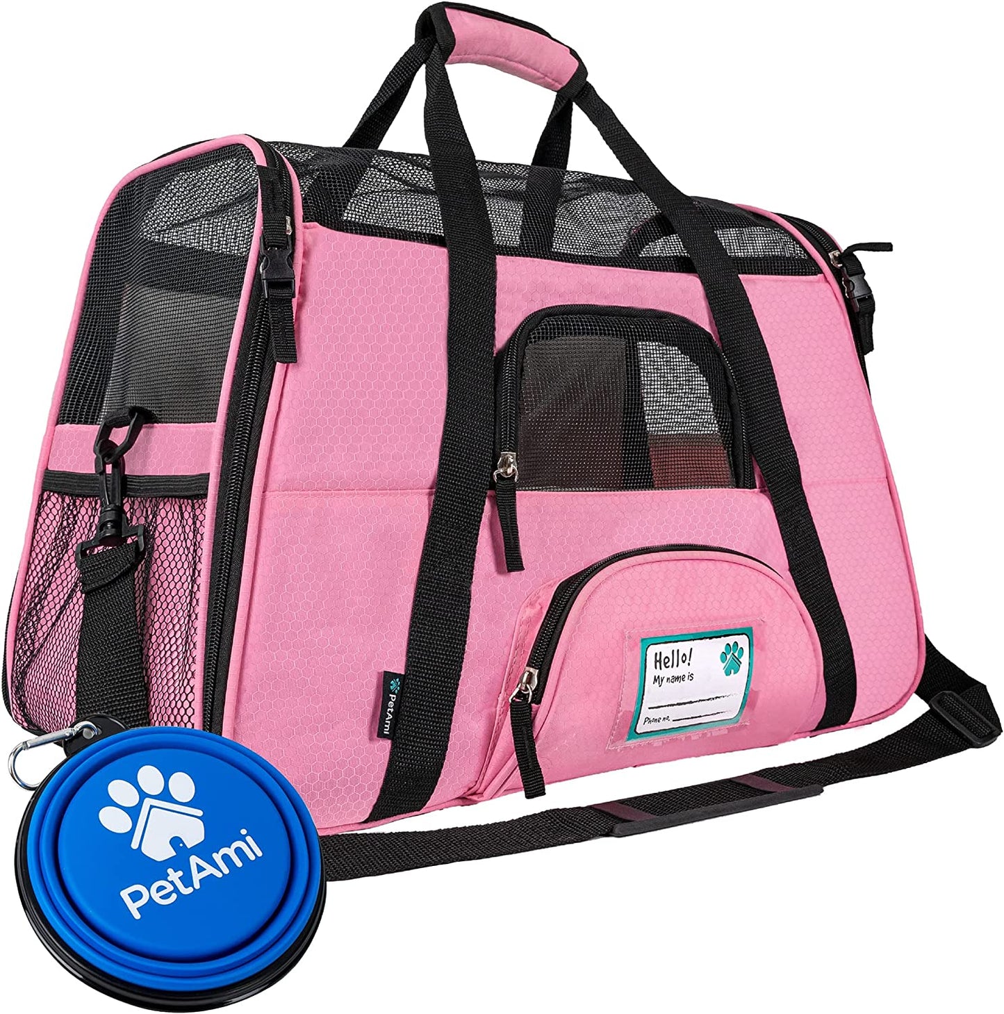 Airline-Approved Pet Carrier for Cats and Small Dogs, Large Size, Pink